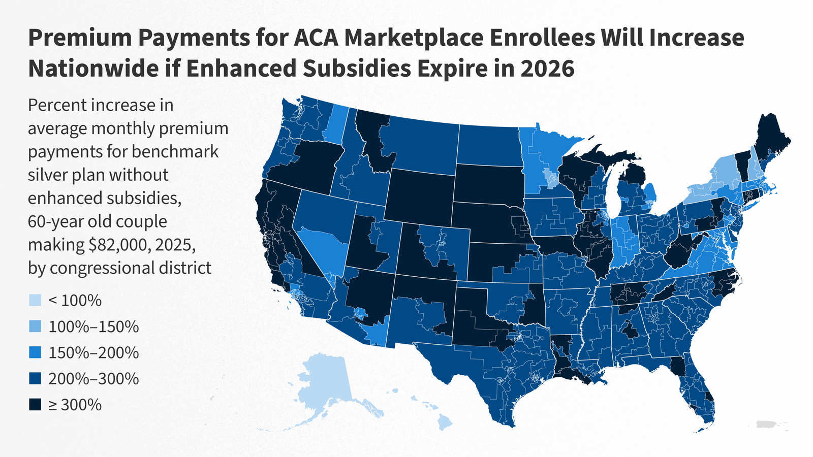 Congressional District Interactive Map: How Much Will ACA Premium Payments Rise if Enhanced Subsidies Expire?